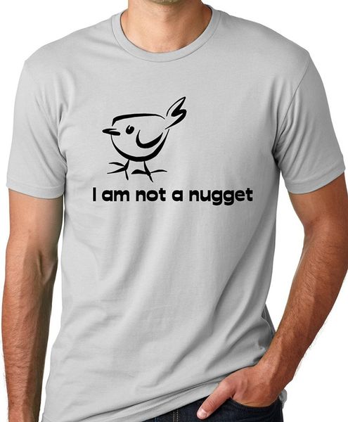 

brand clothes summer t shirt men short sleeve i am not a nugget funny vegetarian t-shirtpolyester t s sport hooded sweatshirt hoodie