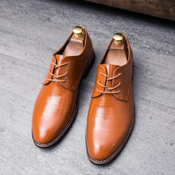 

cimim brand new business comfortable formal shoes fashion men dress luxury casual leather shoes italy trend men office, Black