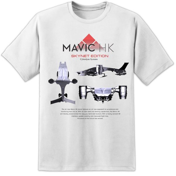 

мужские skynet mavic hk cyberdyne systems terminator drone hunter убийца t shirt letter printed футболки top tee спорта толстовка с капюшоно