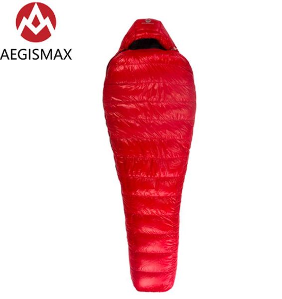

aegismax c500&c700 series ultra-light outdoor camping hiking mummy white duck down sleeping bag waterproof and warm