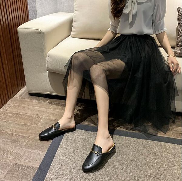 

fashion women summer sandals shopping loafers black white womens slides outdoor shoes size 35-42 ing