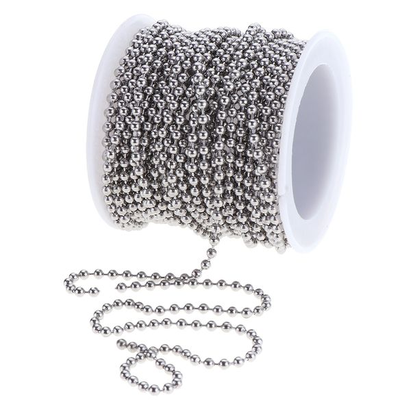 

1 roll 12 meters stainless steel beads ball chain for crafting diy jewelry