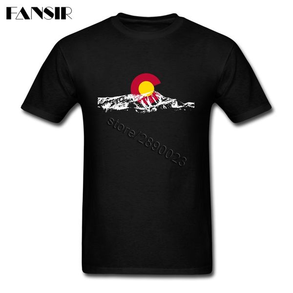 

sport colorado mount short sleeved t shirt man harajuku shirt cotton round neck men t shirt for team