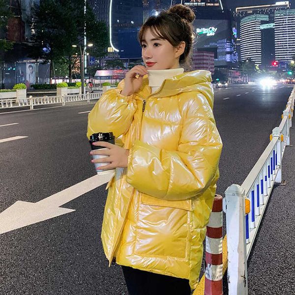 

women's coat 2020 fashion winter jacket female down cotton-padded warm parkas mujer loose hooded outwear, Black
