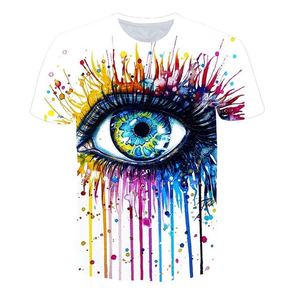 

mens colourful 3d eye print rock for man 3d print shirts hippie funny humor men clothing