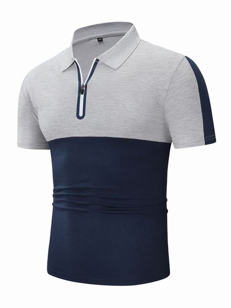

men color block polo shirt s5xv#, White;black