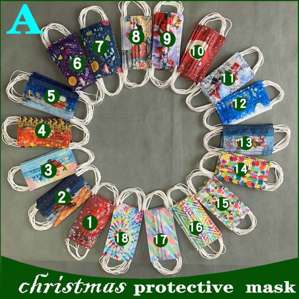 

factorya0k8package 97 style retail dult fashion printing luxury christmas halloween disposable designer face mask non-woven an
