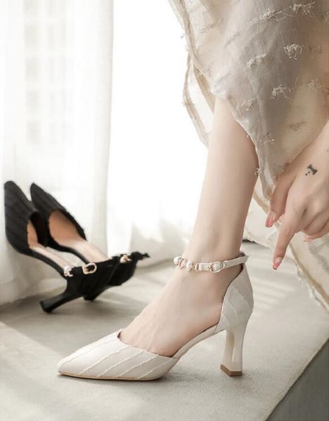 

fashion women sandals party wedding shopping black white womens slides spring summer outdoor shoes size 35-39 ing