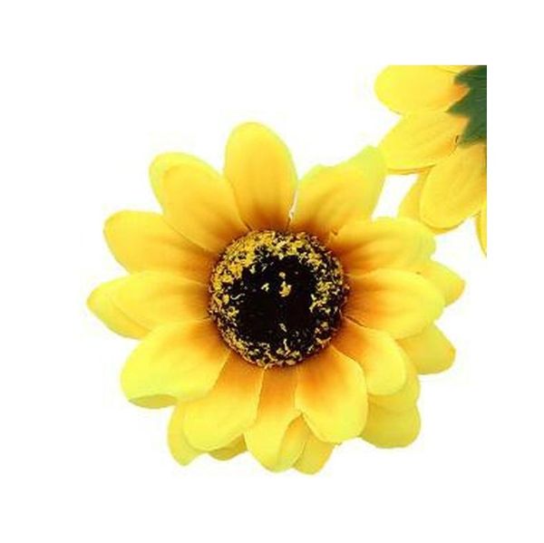 

7cm silk sunflower artificial flower heads wedding diy wreath hair fake flowers de jllwab sport77777