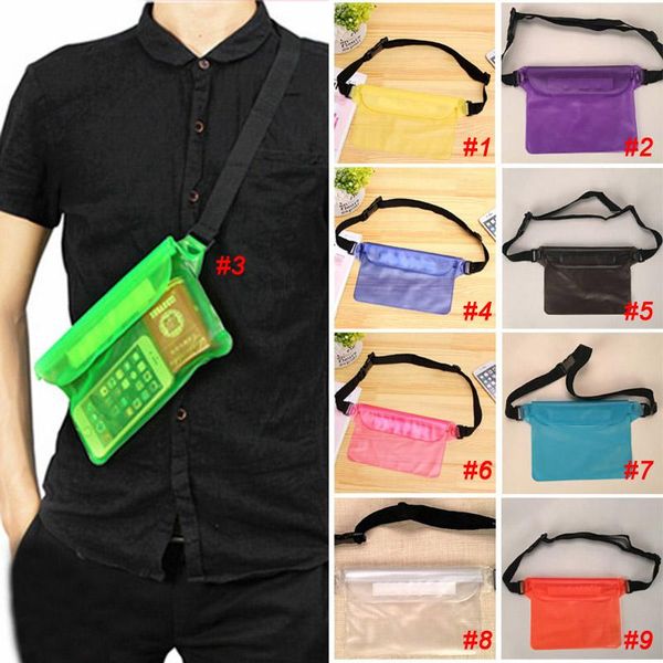 

storage bags trendy triple sealed waterproof bag phone outdoor jacket drifting swimming pvc waist pockets js23