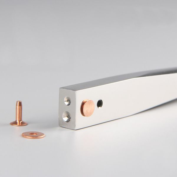 

1 piece craft copper rivet & burrs setter setting tool stainless steel fasteners fixing q1106
