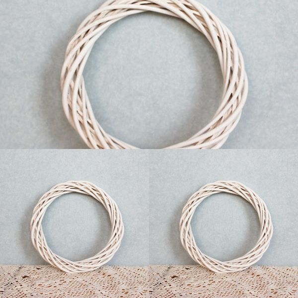 

zreyn ремесел аксессуаров кольца натурального ротанг кольцо плетение ротанг рождество цветы венок окно висит венок украшение qui