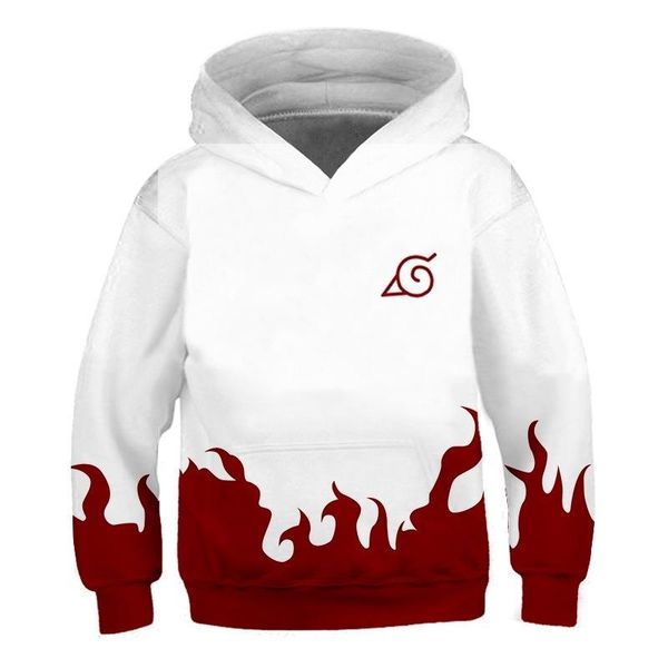 

new 3d printing fall of hoodies anime the 2020 hop youth jacket casual for children's sweatshirt cartoon hip pullover naruto bmnca, Black