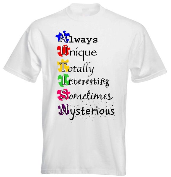 

always unique totally interesting sometimes mysterious autism awareness men's simple style design t shirt sport hooded sweatshirt hoodi