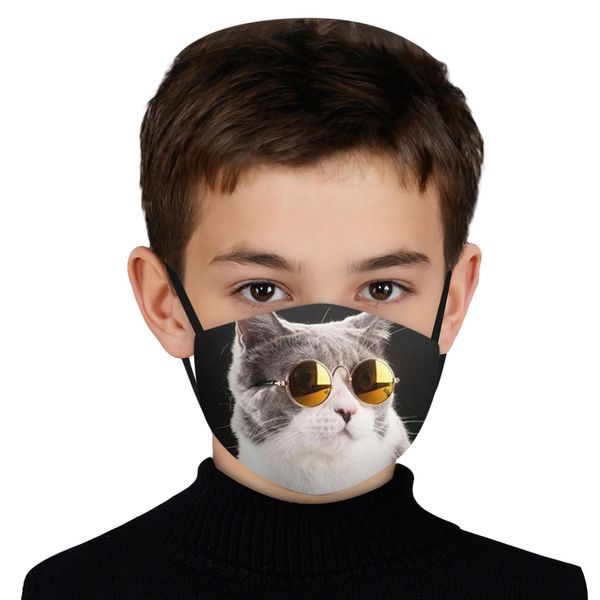 

children outdoor mouth masks new fashion cotton windproof mouth mask 1pc pet cat kids protection face masks masque de protection wmtblt