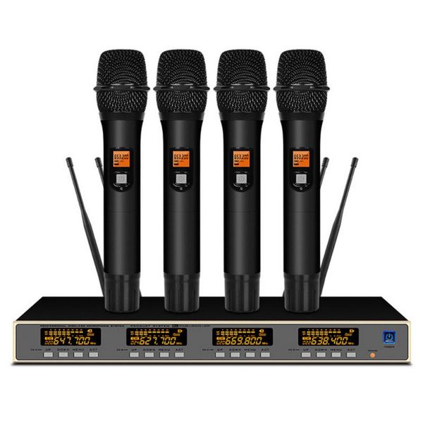 

microphones professional uhf wireless handheld microphone family karaoke party outdoor activities metal material