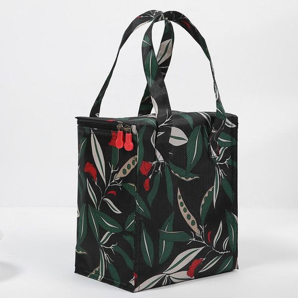 

iile изоляционная упаковка на обед сумка фольга пищевой сумка студент ужин сумка пакет пикник diner цветочные фламинго zpp h jllusn