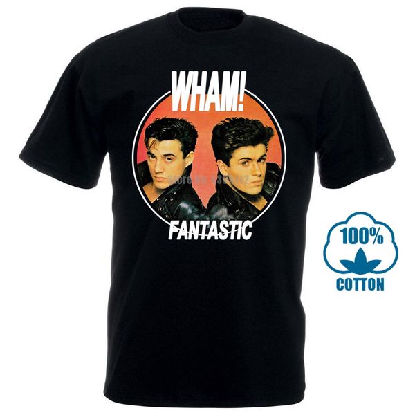 

wham t shirt fantastic 100% official us import 80's pop george michael 012549 sport hooded sweatshirt hoodie