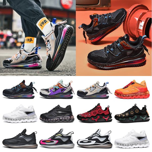 

newsale fashion mens sneakers running shoes full palm cushion shock absorption purple black blue red grey split trainers size 40-45, White;red