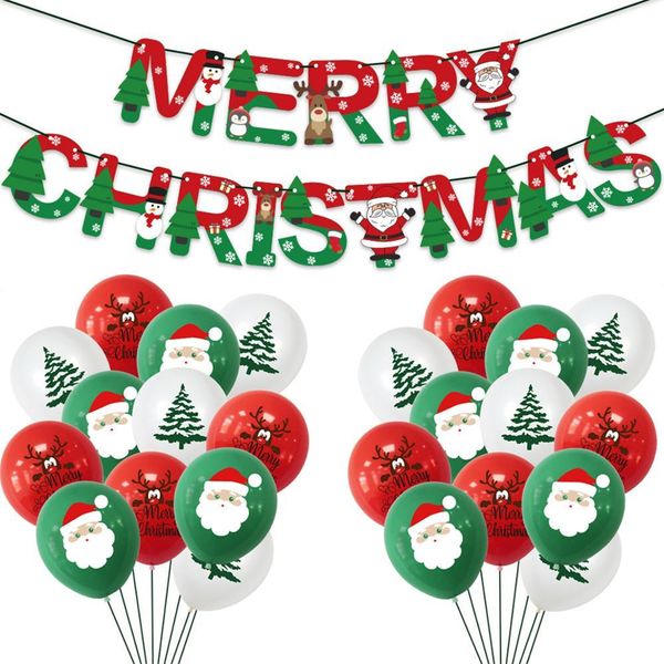 

fengrise merry balloon garland santa claus 2020 christmas decorations for home xmas navidad noel gifts new year 2021