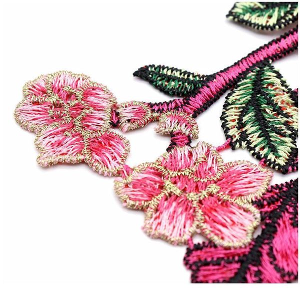 

8 color 3d flower guipure collar fake neckline lace trim embroidered neck applique sewing craft embroider sqcmhj