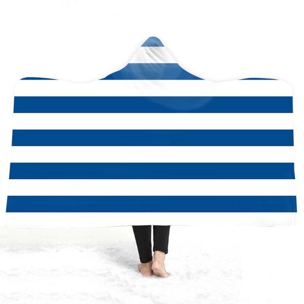 

blankets holiday christmas gift geometric striped zigzags chevrons fleece hooded blanket sofa camping throw