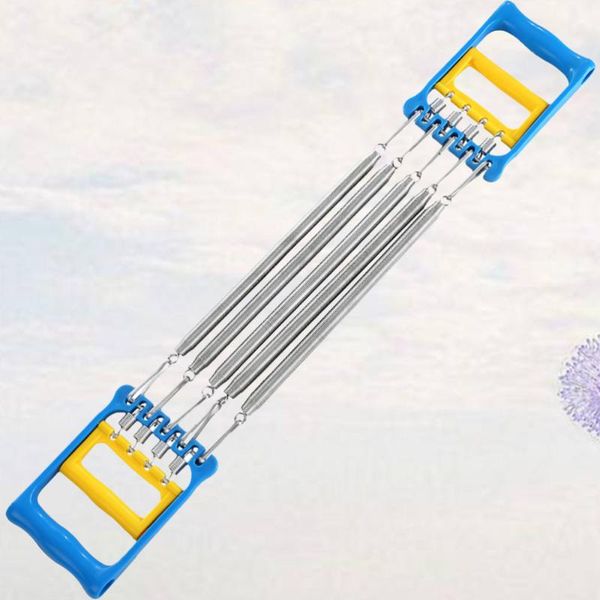 

adults chest expander detachable spring steel exerciser fitness exercise puller portable muscle training equipments stretchy arm