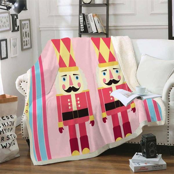 

nutcracker soldier 3d digital printed sherpa blanket couch quilt cover travel bedding outlet velvet plush throw fleece blanket