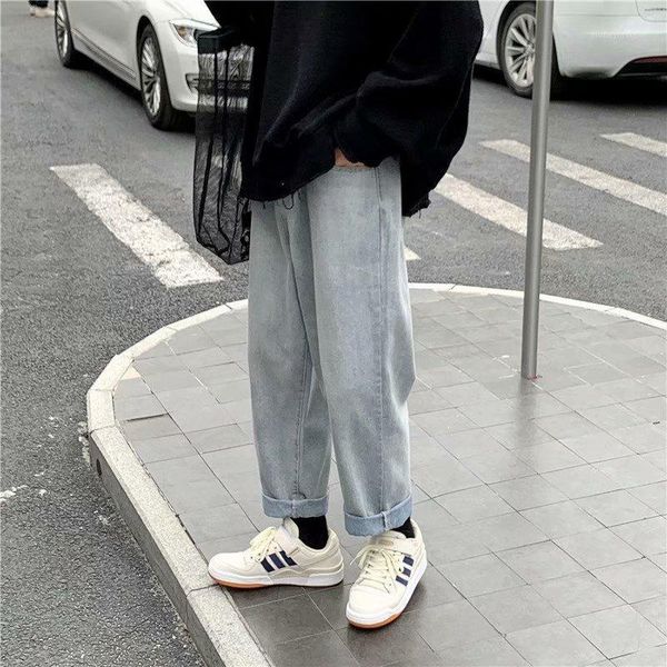 

men's jeans retro baggy korean style for men1, Blue