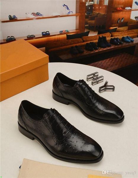 

men's dress shoe imitate snake leather men oxford shoe casual business designeer men pointed shoes brand men wedding mens dress boat, Black