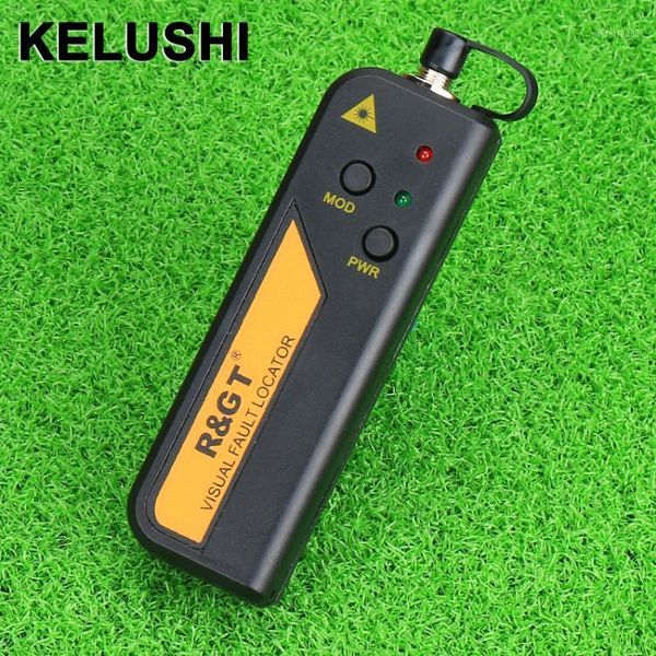 

fiber optic equipment kelushi 30mw red laser light cable tester visual fault locator also 30km checker1