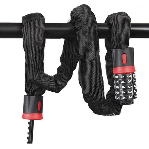 

bicycle lock anti-theft cycling password bike security wearproof chain lock steel motorcycle combination cable code locks 0.21