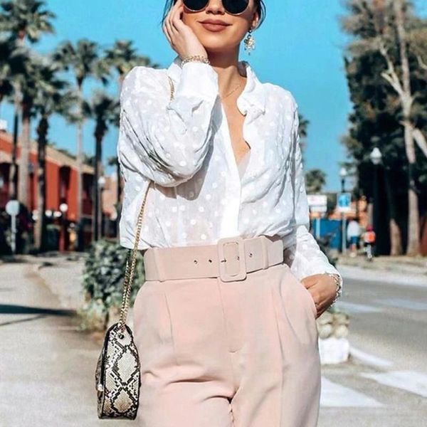 

turndown flowers petal chiffon shirts perspective tunic ladies blouse elegant floral hook hollow short cardigan summer, White