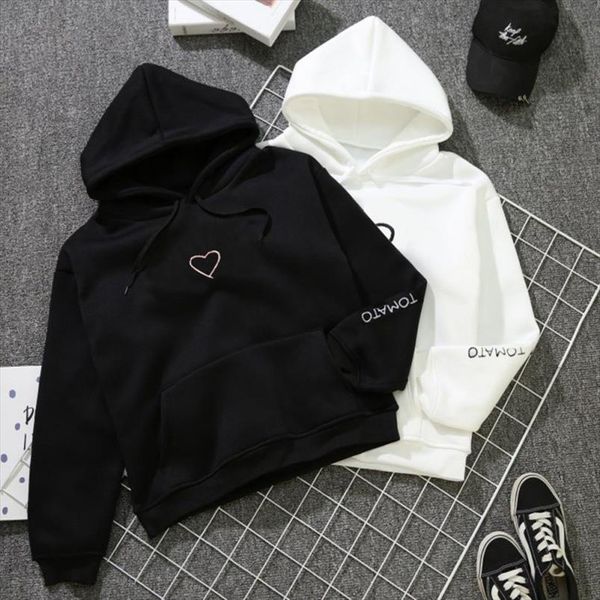 

2020 woman loose pullover hoodies hip hop street wear sweatshirts female hoodie drop shipping good quality, Black