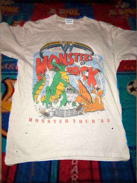 

vintage 1988 monster of rock tour concert t shirt reprint sport hooded sweatshirt hoodie