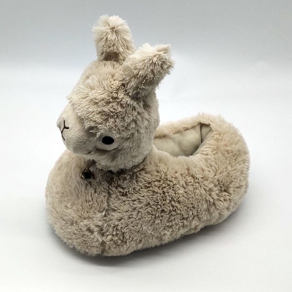 

alpaca indoor slippers special offer custom warm winter lovers home slippers floor lovers shoes flat furry plush slippers y201026, Black
