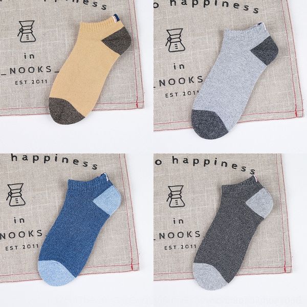 

fejra new label socks zbsss creative casual matching color boat light cotton boat men's men's socks and, Black