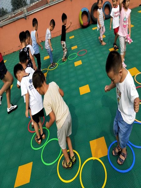 

38cm kids teaching aid sports toy hopscotch jump to the grid toy sense training equipment sports outdoor parent child sports toy wmtktu