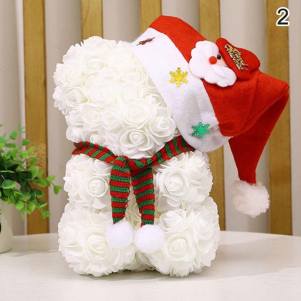 

girl teddy rose bear artificial 25cm christmas gifts women home flower decoration valentine's day rose wedding bear fanoc