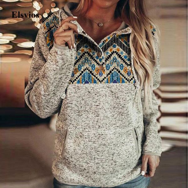 

autumn harajuku women hooded sweatshirt winter long sleeve pocket hoodie vintage button drawstring lady pullover streetwear, Black