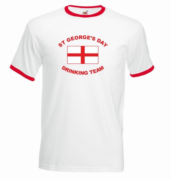 

lastest simple style st george's day lets celebrate or drinking team white ringer s to xxldesign a hooded sweatshirt hoodie men t shirt