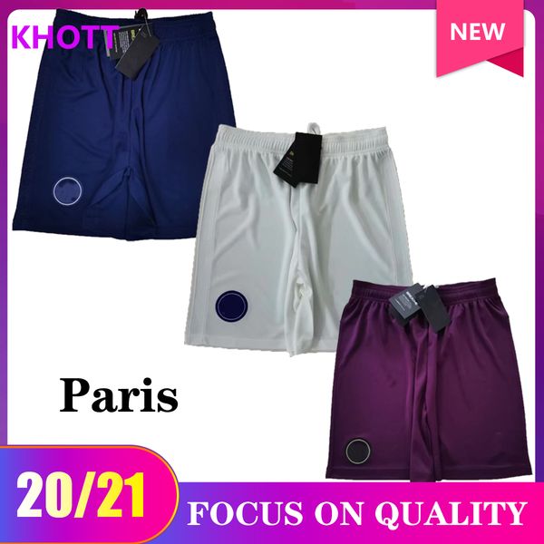 

20 21 soccer shorts kimpembe kehrer gana verratti icardi kurzawa mbappe di maria paredes bakker 2020 2021 football sports pants, Black;red