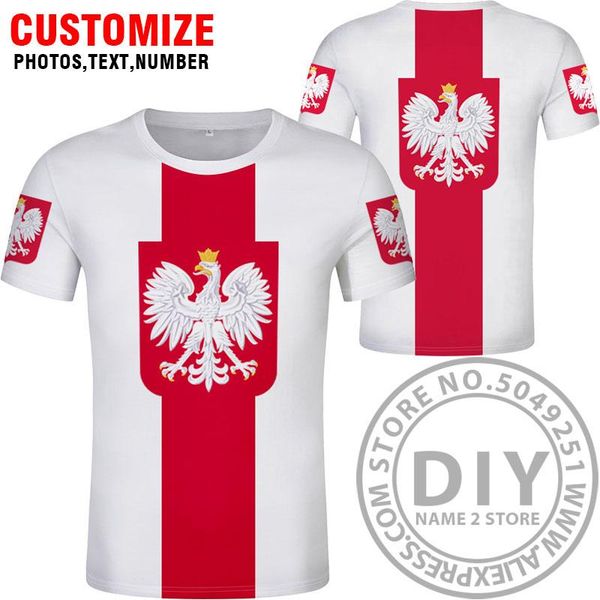 

poland t shirt diy custom name number pol t shirt nation flag pl republic polska polish country college print p clothes jllfxu