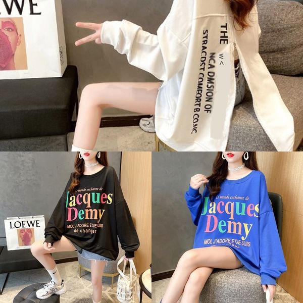 

корейская версия осень зима 2020 молния вверх свитер тонкий длинный рукав свитера женщин инов верхней одежды 5co9g, Black