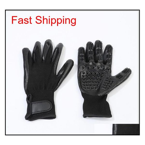 

pet gloves for dog cats animals pet grooming gloves dog cat hair cleaning brush comb black rubber five qylxyj homes2011