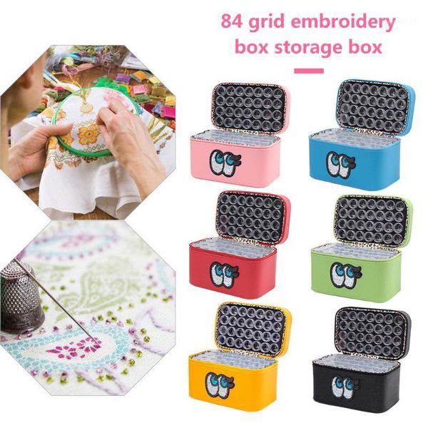 

84 bottles diamond painting accessories storage box rhinestones container1