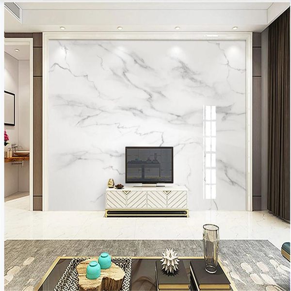 

3d stereoscopic wallpaper high-definition atmospheric white marble wallpapers background wall window mural wallpaper