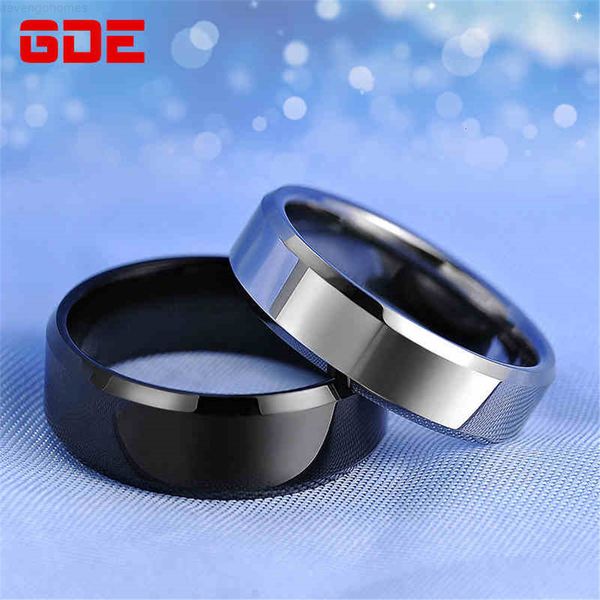 

jewelry titanium stainless steel mixed ring 6mm 1fashion band silver black gold men size 6 to 13 wedding engagement ring