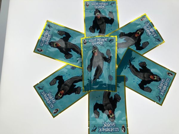 

silverback shark shark bakery jokes up smell-proof resealable smell proof bags local 3.5-7g mylar bags empty bag wmtadj jjxh