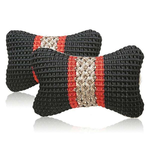 

pillow car ice silk neck seat soothing cervical spine a pair of accessories f8080